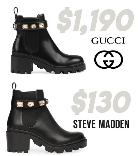 gucci slipper dupe|steve madden boots gucci dupe.